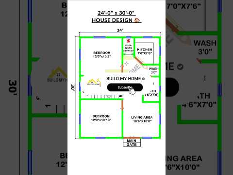 Video 24 x 30 house plan/ 24 x 30 house design/ 24 x 30 home design/ #buildmyhome #shorts #home #house - youtube
