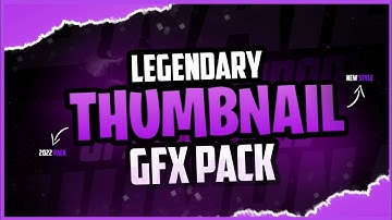 LEGENDARY THUMBNAIL GFX PACK || ANDROID/PC || FOR FREE USE || NITZER⚡