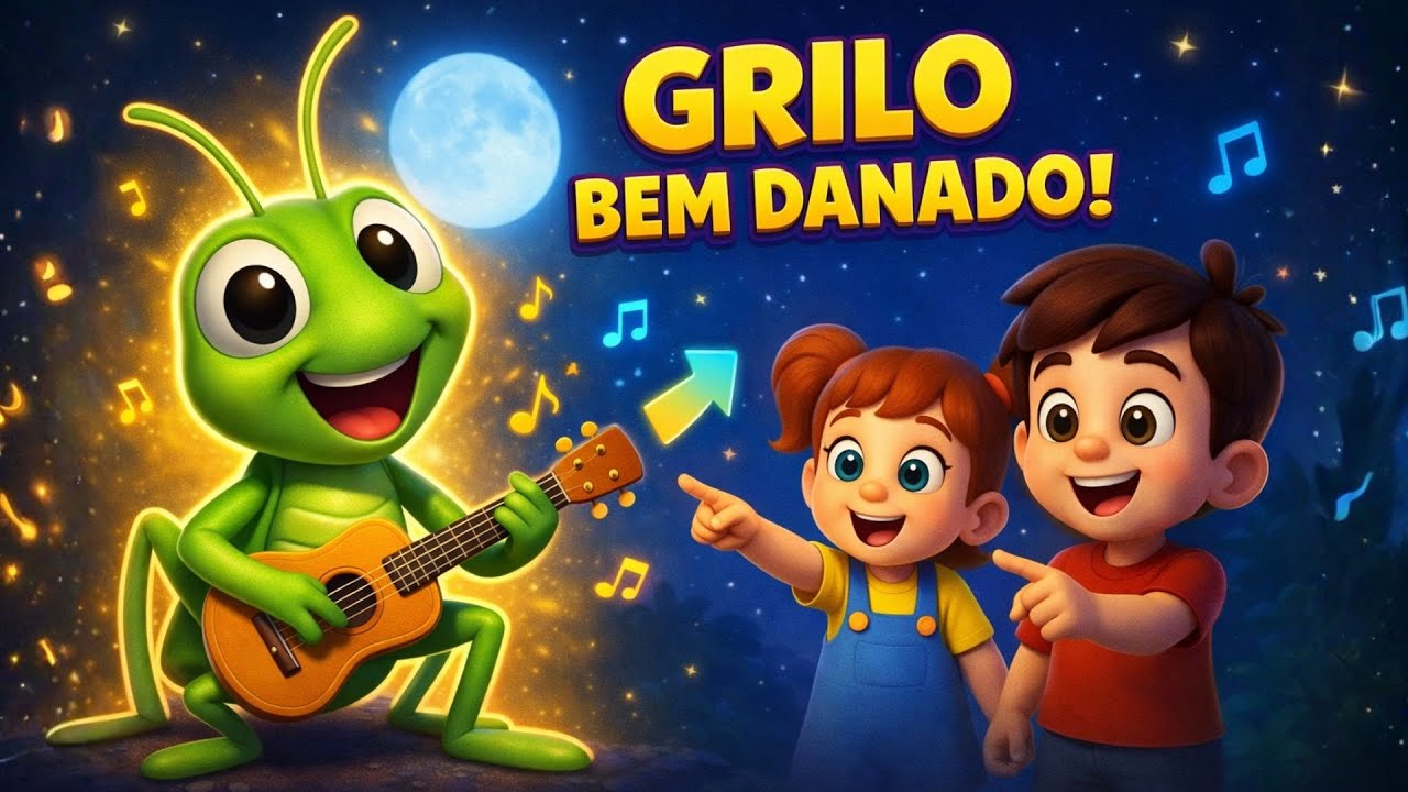 O Grilo Bem Danado 🦗🎵 | Música Infantil | Dedé e Bubu Show