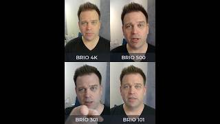 📷2024 Logitech BRIO webcam comparison (100, 300, 500, 4K) #streaming #microsoftteams
