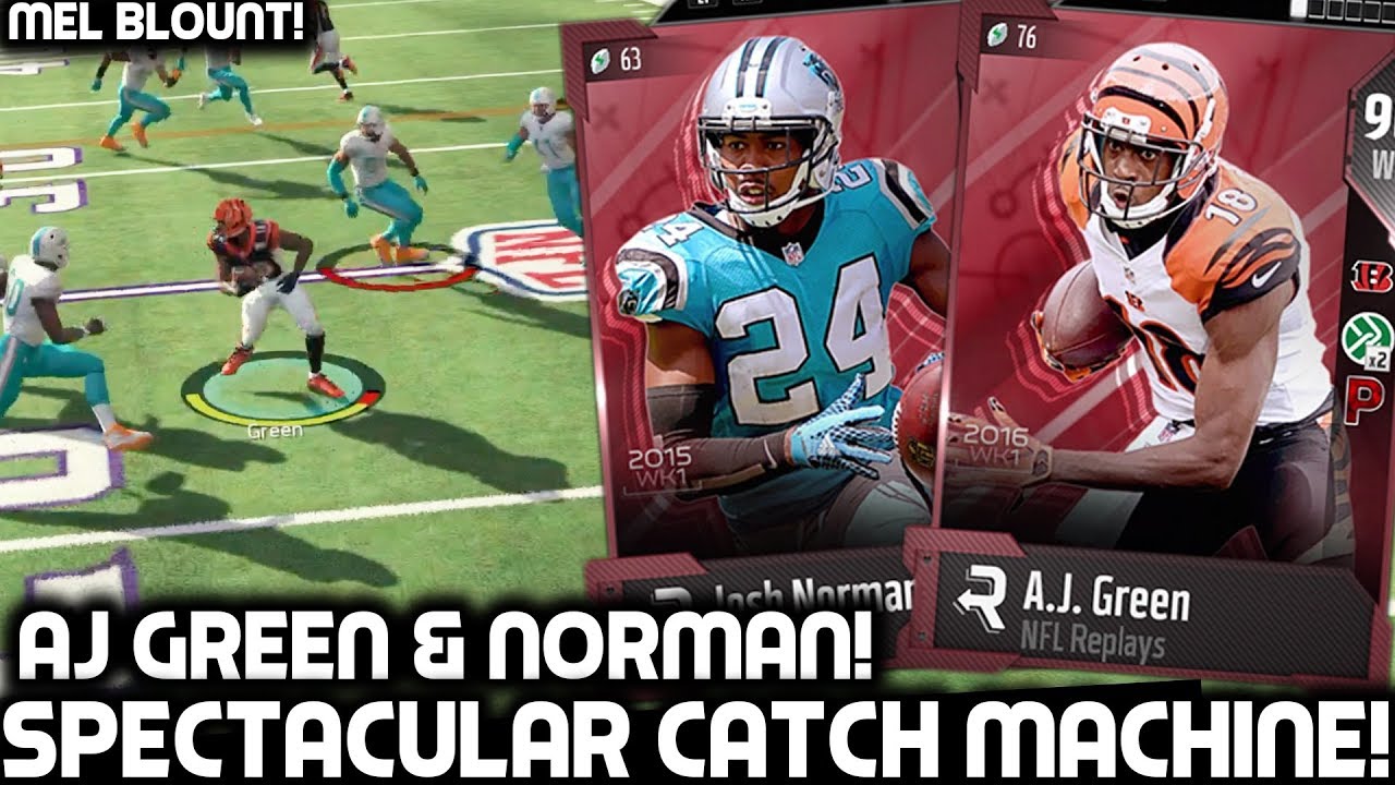 AJ GREEN IS A CRAZY CATCH MACHINE! JOSH NORMAN! Madden 18 Ultimate Team