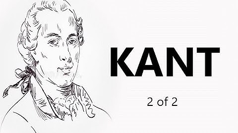 KANT : DRAMATIC INTRO PART TWO BY DR TIM HULL