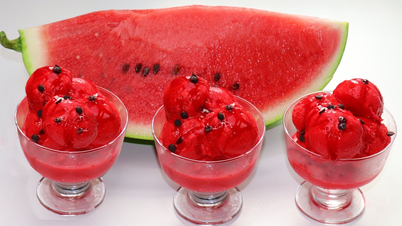 لن تشتري الأيس كريم بعد اليوم ب3 مكونات فقط  وفي 10 دقائق حضري كلاص البطيخ الأحمر السريع بدون سكر