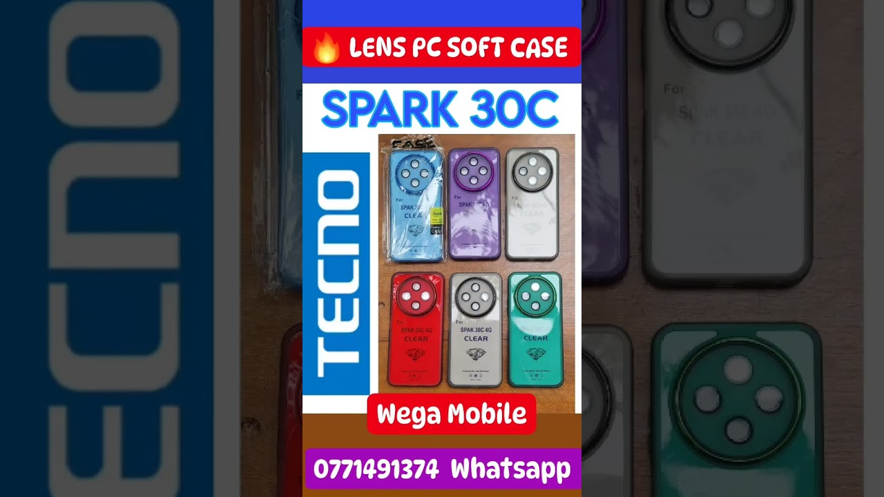 🔥 LENS PC SOFT CASE  *TECNO SPARK 30C