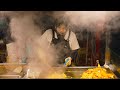 兰州夜市小吃,牛奶鸡蛋醪糟和炒土豆宽粉4K HDR