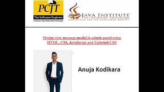 Design view Message modal in Admin Panel | WEB Programming I | Java Institute