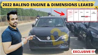 2022 BALENO ENGINE SPECIFICATIONS and DIMENSIONS LEAKED - 2022 BALENO SPIED AT DEALERSHIP YARD