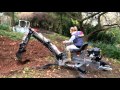 Blonde Women Operating the Jansen MB-300 Mini Excavator