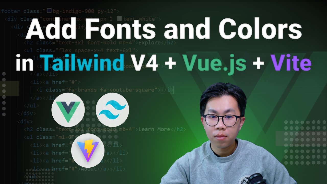 How to Add Custom Fonts and Colors in Tailwind CSS v4, Vue and Vite ...