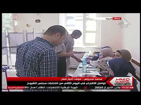 محمد محروس اسيوط تواصل الاقتراع فى اليوم الثانى من انتخابات مجلس الشيوخ 5 8 2025