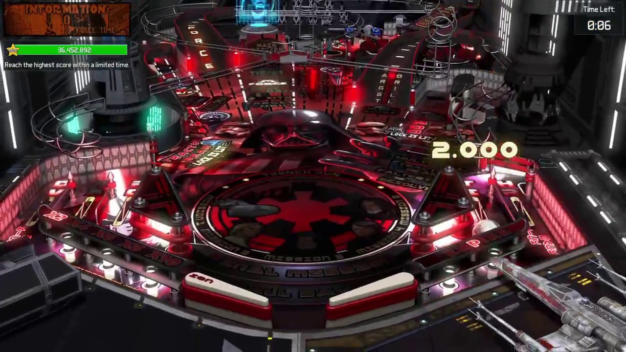 Pinball FX3 5 min challenge Star Wars Darth Vader table YouTube