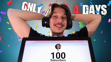 REACHED 100 SUBS IN ONLY 4 DAYS (live reaction) !!
