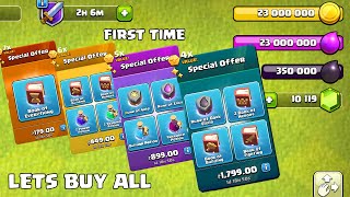 First Time Buying All The Special Offers In Clash Of Clans - COC