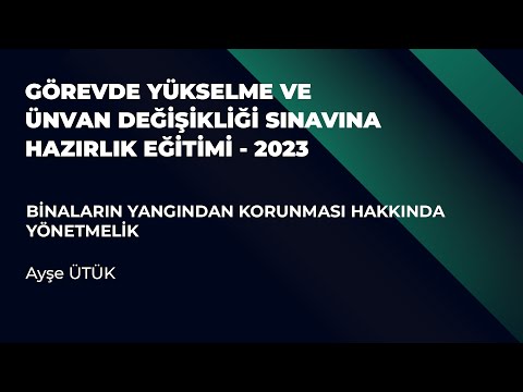 Binaların Yangından Korunması Hakkında Yönetmelik