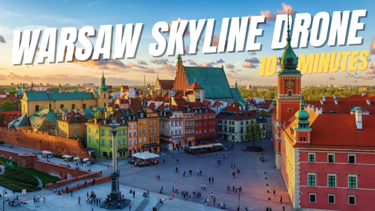 Warsaw Drone View 10 Minutes | Warsaw Poland Skyline