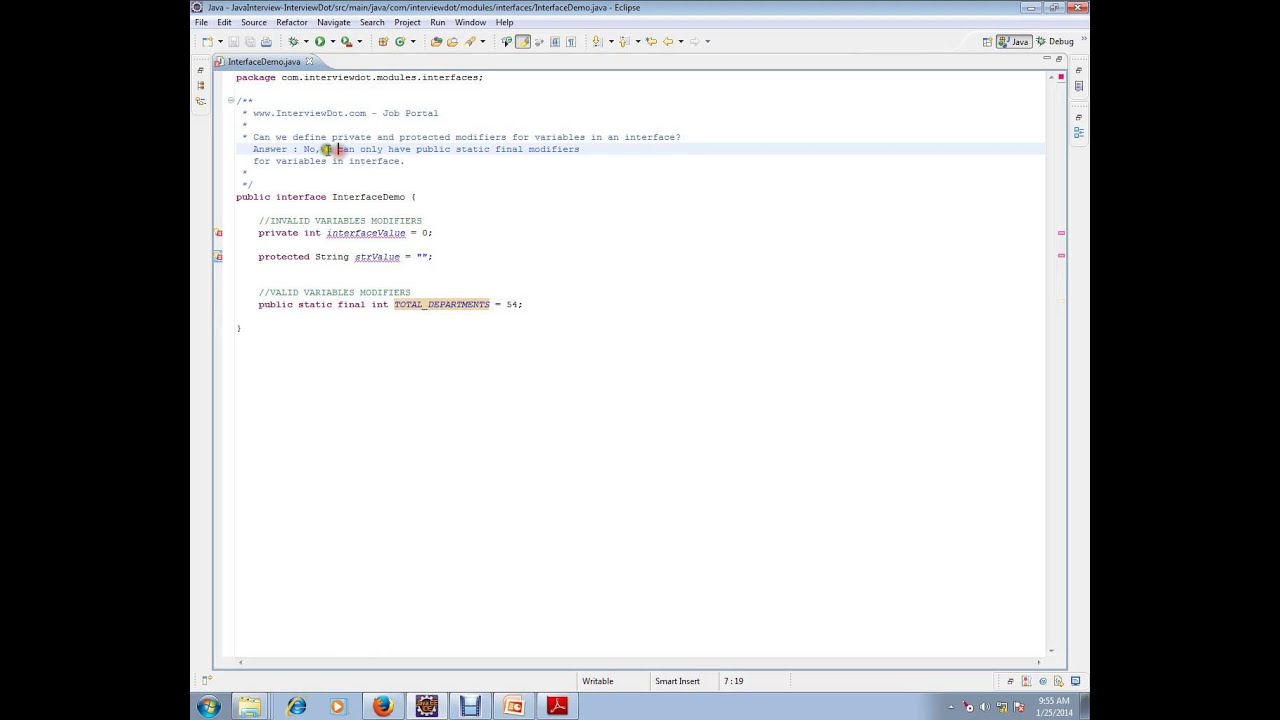 Is private ,protected modifiers for variables allowed an Java interface - YouTube Is Private ,Protected Modifiers For Variables Allowed An Java Interface - Youtube