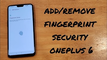 How to add and remove fingerprint lock oneplus 6