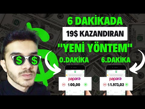 GÜNDE 6 DAKİKA KULLAN 19$/(370TL) PARA KAZAN! 💸 - İnternetten Para Kazanma 2023 | Para Kazanma