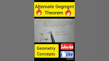 Alternate Segment Theorem ll What Is Alternate Segment Theorem #SSC CGL#CHSL# MTS#CrossMathswonder