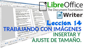 Tutorial LibreOffice Writer - 14/40 Trabajando con imágenes. Insertar y ajuste de tamaño.