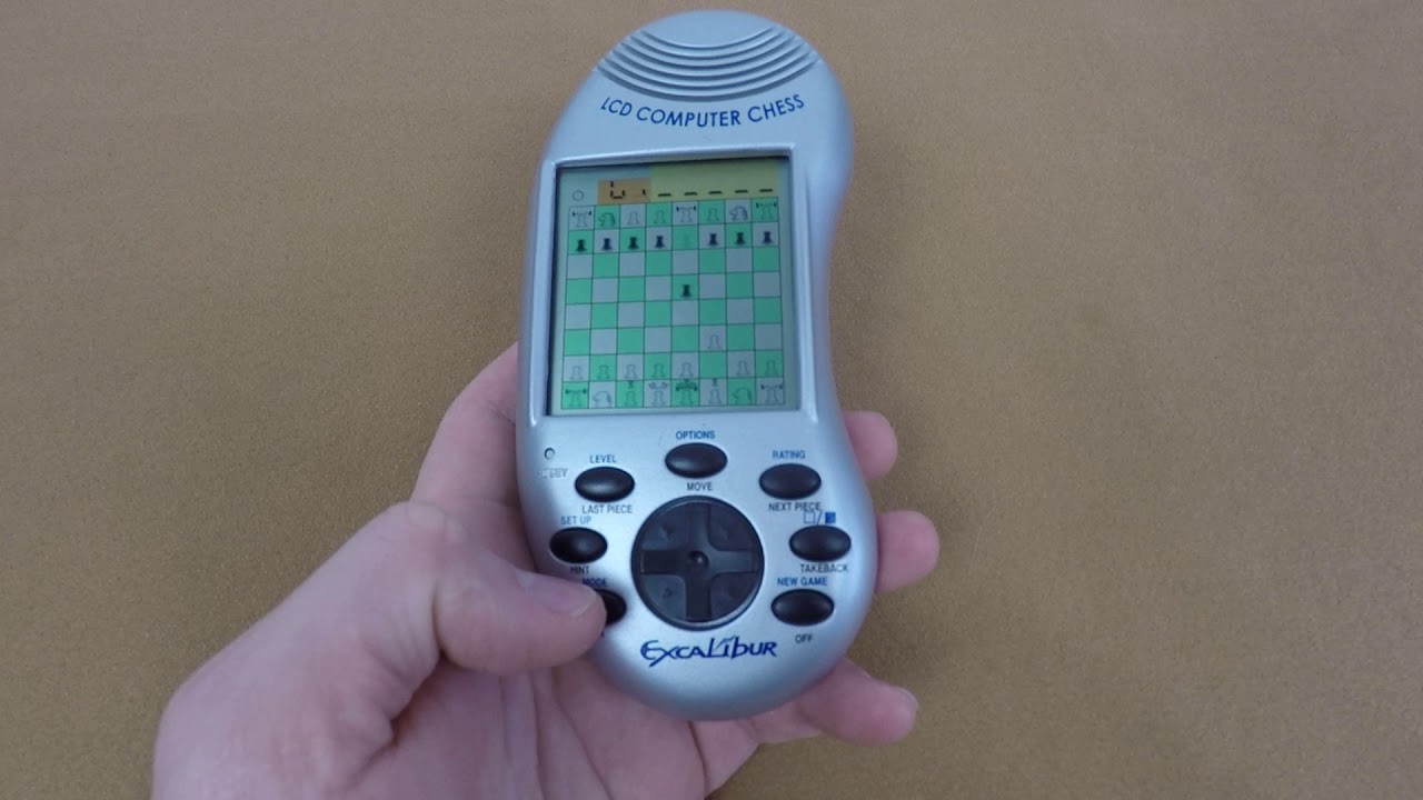 Excalibur LCD Computer Chess Handheld Electronic Game Model 375 for sale online 