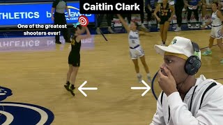 SHE TAKES AND MAKES THE CRAZIEST SHOTS IN ALL OF BASKETBALL!! | Reacting to Caitlin Clark logo 3s.