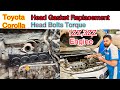 Toyota corolla 1zz engine head gasket replacement