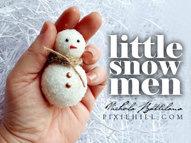 Mini Snowman - How to Build a REAL Tiny Snowman ❄⛄ 