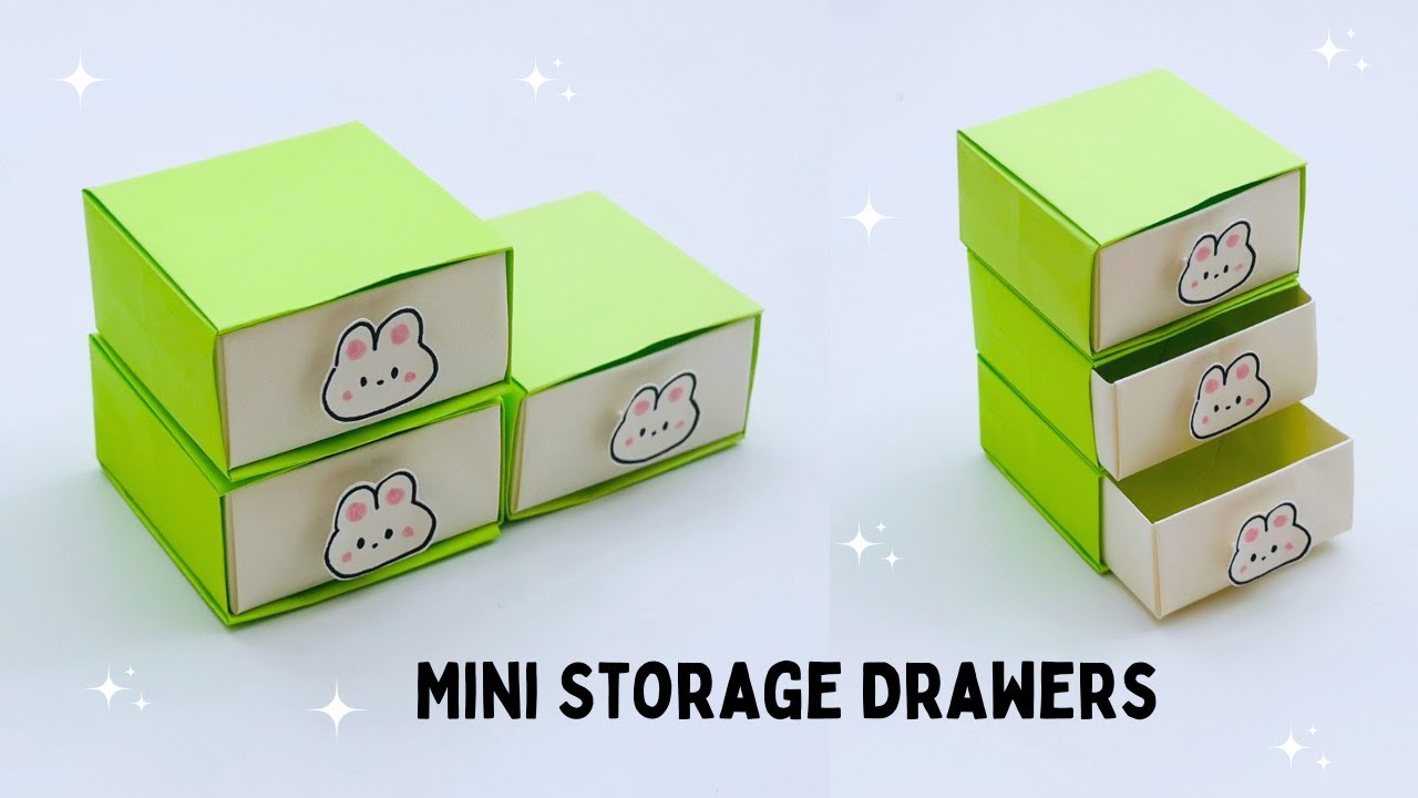 How To Make Easy Paper Mini Drawer For Kids /Nursery Craft Ideas ...