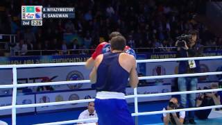 Watch the full match of adilbek niyazymbetov against sumit sangwan.
welcome to international boxing association's official channel for
live amateur boxin...