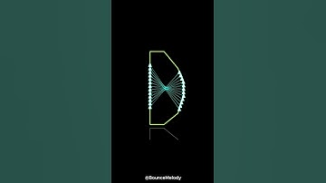 VERY FAST Pendulum Wave Alfabet - D #satisfying #viral #melody #simulation #pendulumwave  #music