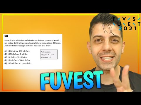 FUVEST 2021 - Q8 Mat - Um aplicativo de vidoconferências estabelece, para cada reunião, um código