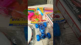 remote car,drum ,pull back speedo car,remote helicopter,small water gun,building sticks ##lets explo