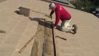Small DIY Concrete Roof Tile Felt Repair
