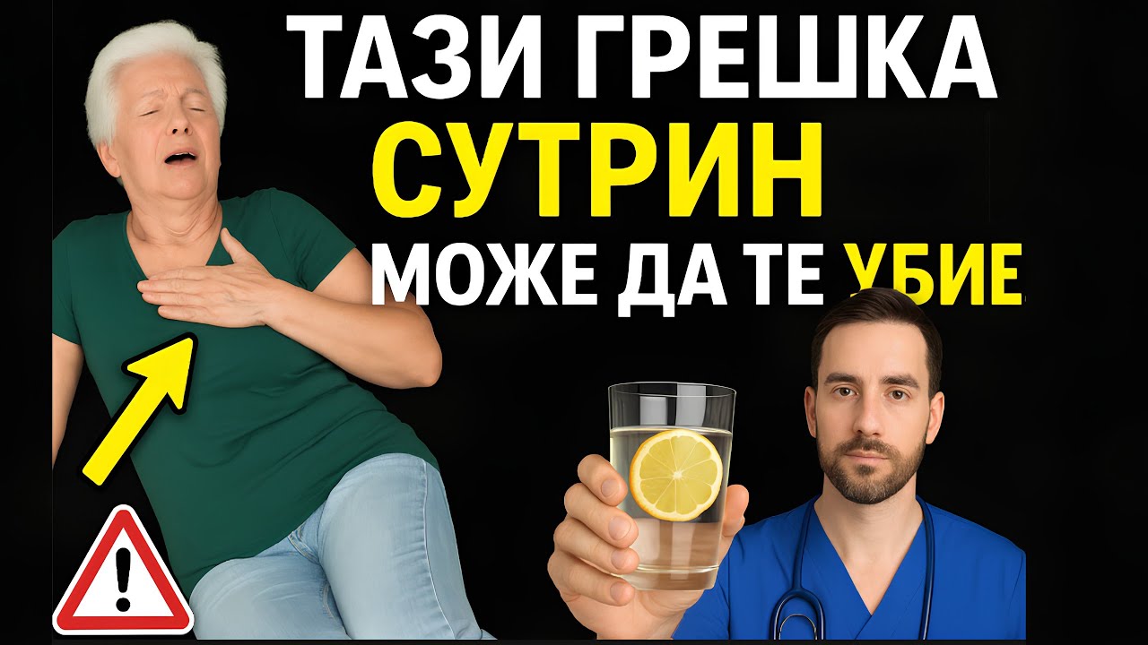 НАЙ-ГОЛЯМАТА СУТРЕШНА ГРЕШКА, КОЯТО МОЖЕ ДА ВИ УБИЕ! Ако сте над 60 години, ТРЯБВА ДА ЗНАЕТЕ ТОВА!