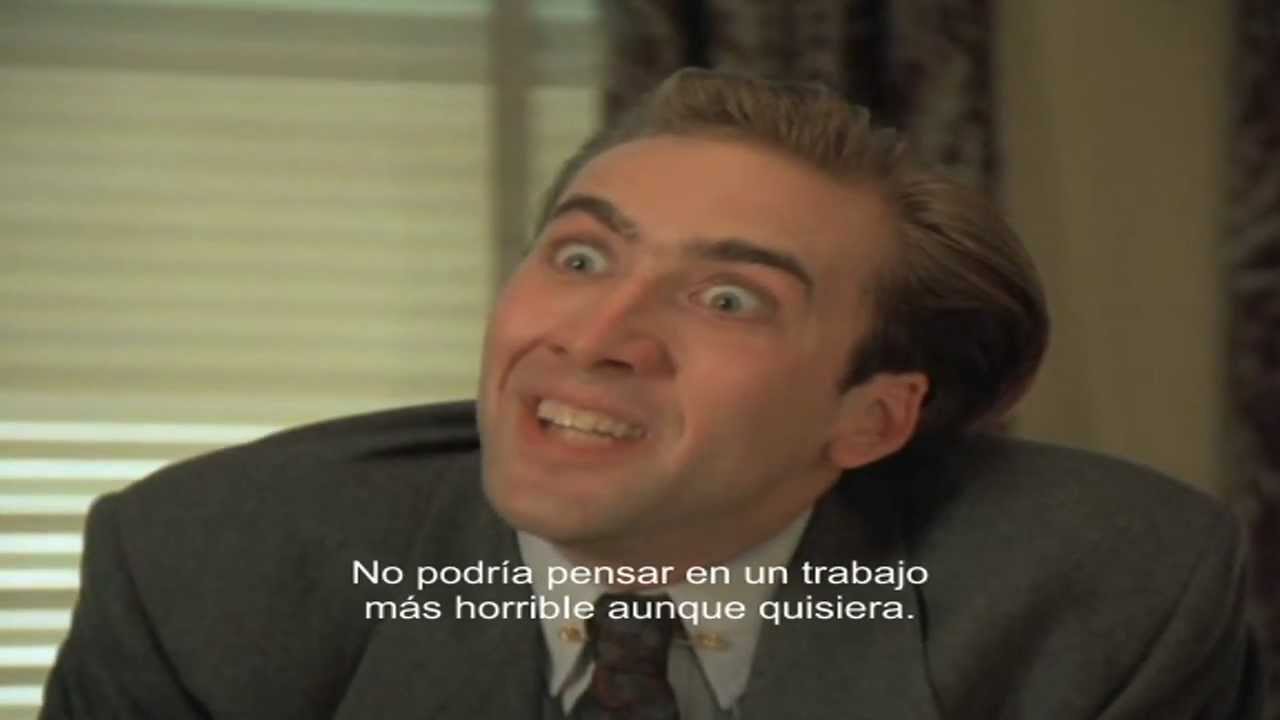 You Dont Say Complete Scene Nicolas Cage Vampires Kiss
