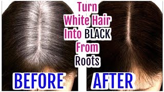 Turn White Hair Into Black From Roots| Grey Hair Hair Oil | SuperPrincessjo