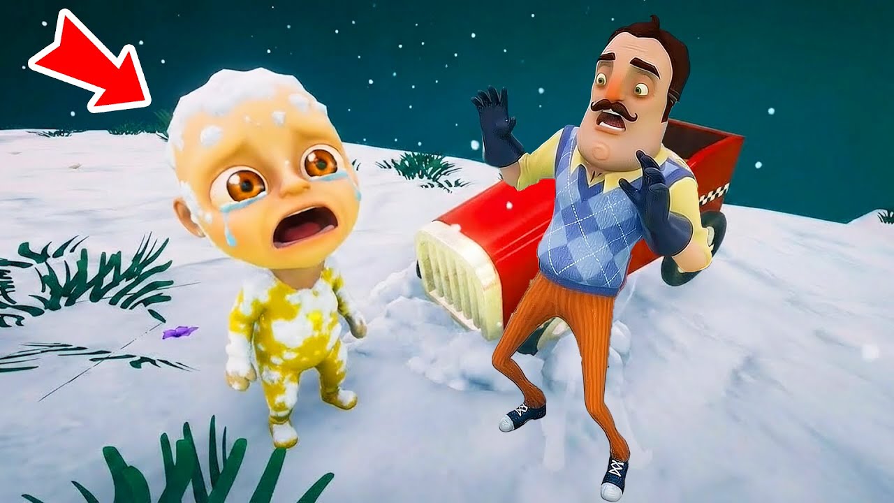 Bebo'nun Heryeri Kar Oldu 😱 Hello Neighbor The Baby in Yellow