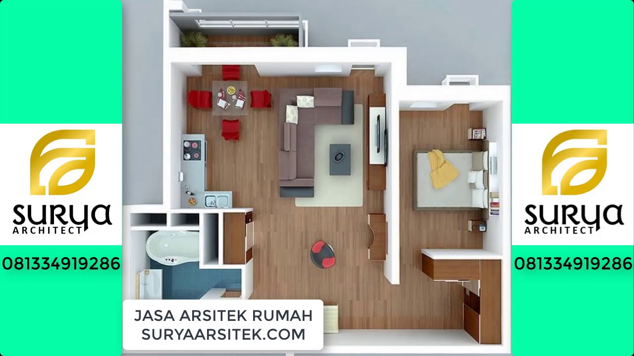 Desain Denah  Rumah  Minimalis  di Lahan  Sempit  YouTube