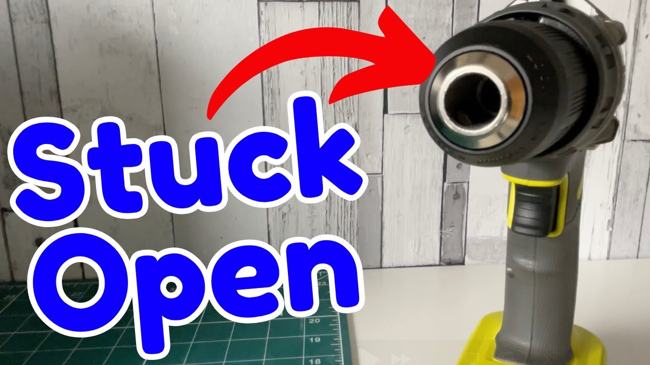 Ryobi Drill Chuck Stuck Open - YouTube
