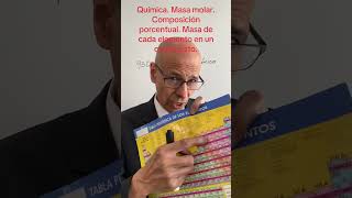 Química Mol Masa molar Composición porcentual Masa de cada elemento en un compuesto