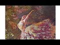 Flying Ballerina Mixed media & decoupage tutorial on canvas DIY