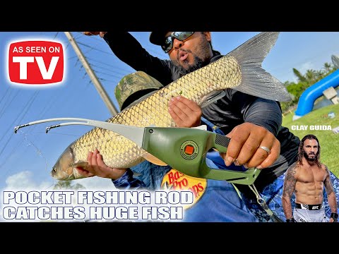 1980's POCKET FISHING ROD Catches Huge Fish! UFC Legend Clay Guida