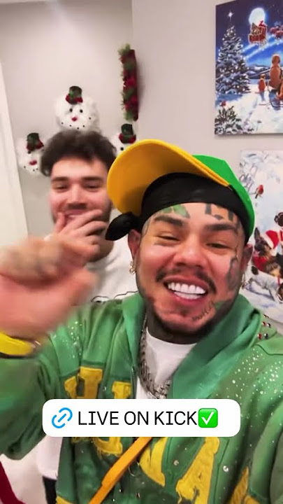 6ix9ine with N3ON & adin Ross on “KICK” live