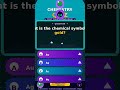 Chemistry Quiz: What is the chemical symbol for gold?