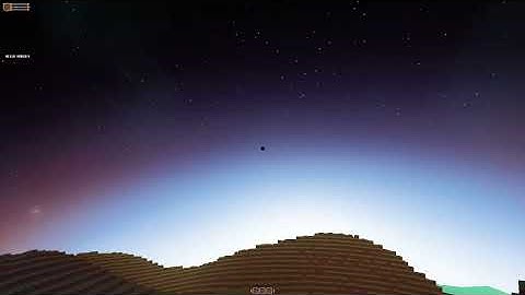 Voxel Project v0.01 (8) - Improved Mie Scattering, planet rotation.