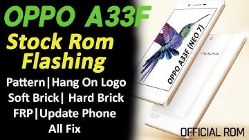 Oppo A33f Stock Rom Flashing | Dead, Soft Brick, Pin, Frp, Hang on logo Fix