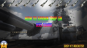 How To Spawn Trap On USS Texas On COD WW2 (Easy v2 Rockets)