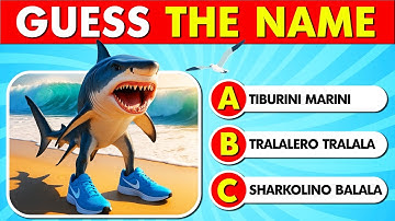 Guess the Real Name 🧠 or Get Exposed 😳 | Italian Brainrot Animals Quiz