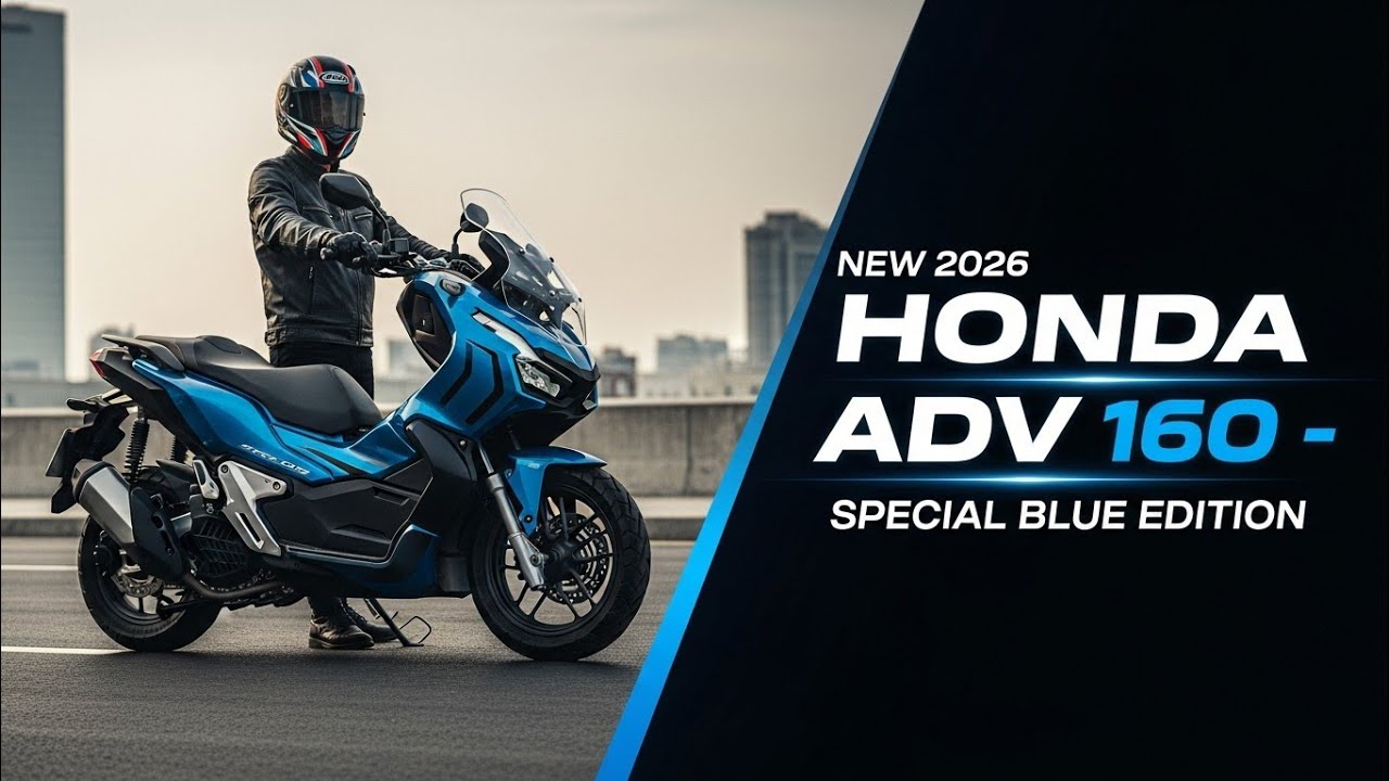 The New 2026 Honda ADV 160 Special Blue Edition – This Is Not Just a ...